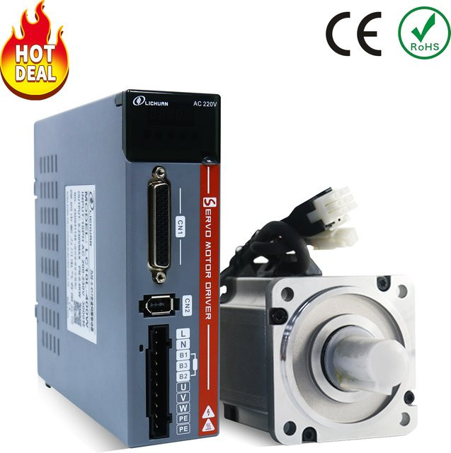 Lichuan AC-Servomotor-Kit mit A5 Treiber für CNC-Maschinen, 220 V, 3000 U/min, IP65 - Bild 1