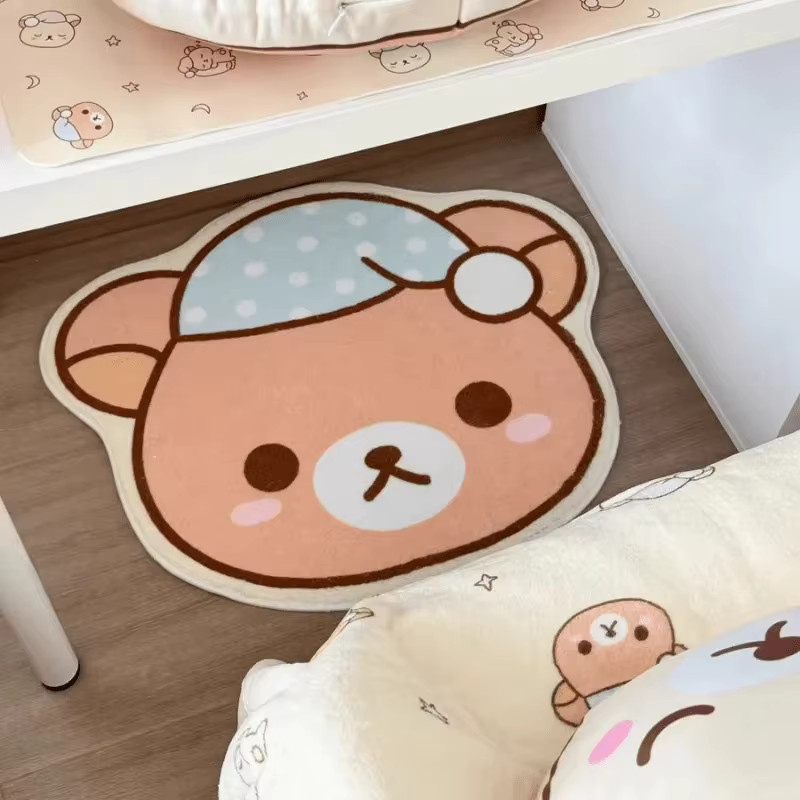 VIKAMA 3D-Bären-Teppich, rutschfest und weich, mehrfarbig, für Flur und Badezimmer - Bild 3