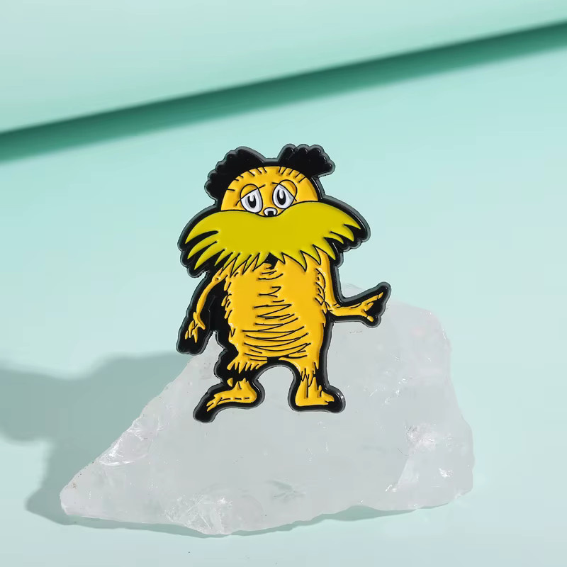 QIHE JEWELRY Broschen, Der Lorax, Emaille, Bunt, Kinder - Bild 2