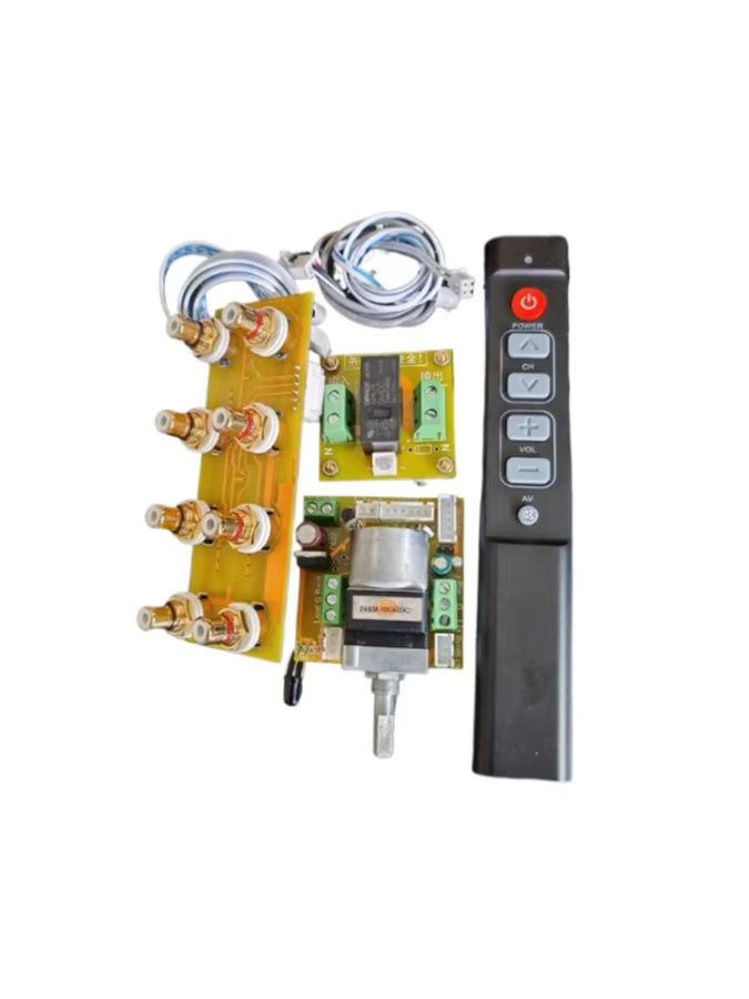 ALPS Audio-Umschaltplatine mit Fernbedienungs-Lautstärkepotentiometer und vier Eingängen, Signalauswahlplatine, Multicolor - Bild 3