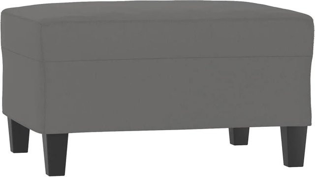 vidaXL Fußhocker Dunkelgrau aus Mikrofasergewebe B/T/H: 70 x 55 x 41 cm - Bild 1