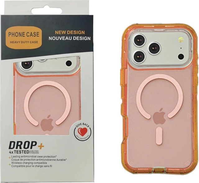 Ott Armor Hybrid Clear MagSafe Schutzhülle für iPhone 17 16 15 14 13 12 Pro Max Plus Air Stoßfest Transparent Purple - Bild 1