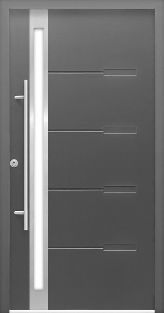 Sicherheits-Haustür Splendoor ThermoSpace Prime Neapel RC2 Komfort in Anthrazit mit Glaseinsatz, B/H: 100 x 210 cm - Bild 1