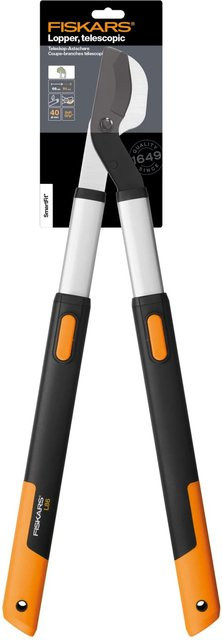 Fiskars SmartFit Teleskop-Astschere Bypass aus Stahl und Aluminium in Schwarz-Orange - Bild 1