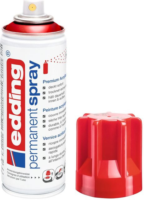 edding Permanentspray Glänzend in Verkehrsrot - Bild 1