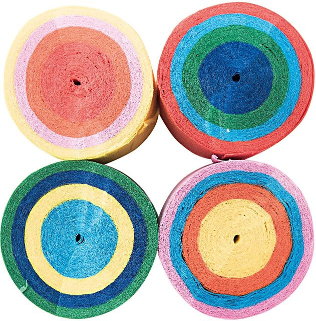 Rico Design Kreppbänder Cake mehrfarbig, 4 Stück, Breite: 3,5 cm, Länge: 10 m pro Stück - Bild 1