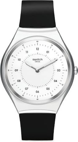 Swatch Armbanduhr, Quarz, Edelstahl, Weiß, Herren - Bild 1