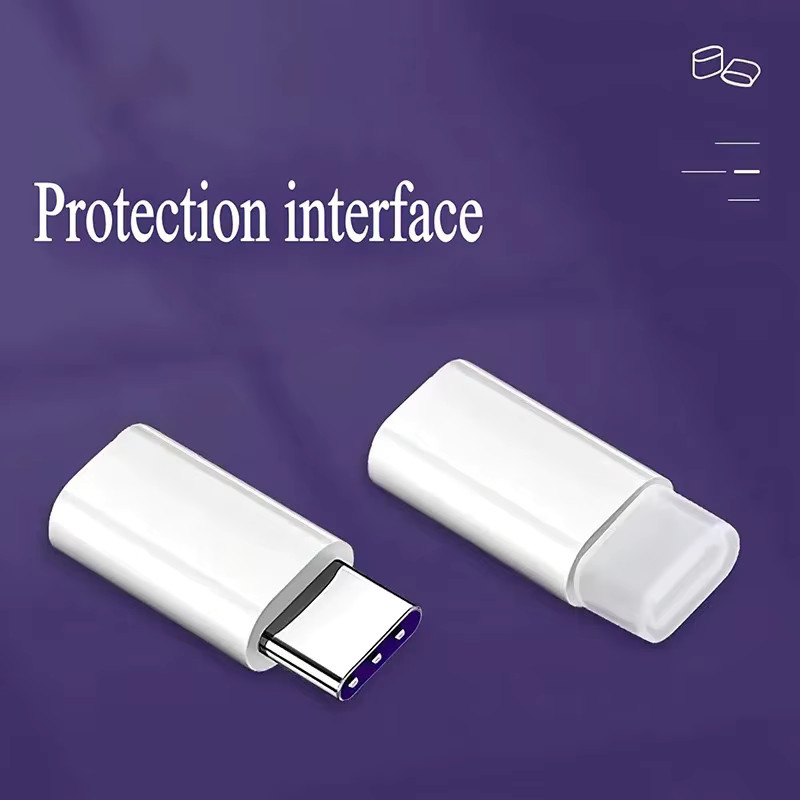 Staubschutzhülle für Android USB-C Typ C Stecker in Weiß - Bild 3