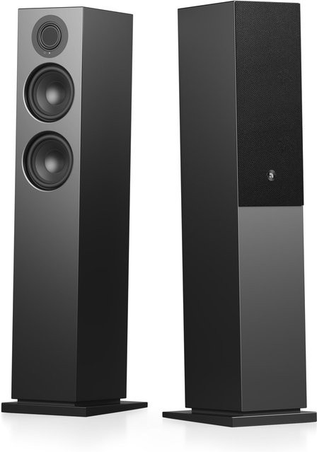 Audio Pro A48 W Streaming-Lautsprecher Paar, Schwarz, Aktivlautsprecher mit Wi-Fi, Bluetooth, HDMI und optischem Anschluss - Bild 1