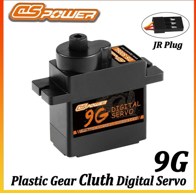 DSPOWER Micro Plastikgetriebe Digital Servo, JR-Stecker - Bild 1