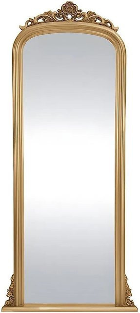 Wandspiegel Merry von Vente-unique in Gold mit Paulowniaholz, Breite: 80 cm, Höhe: 80 cm - Bild 1
