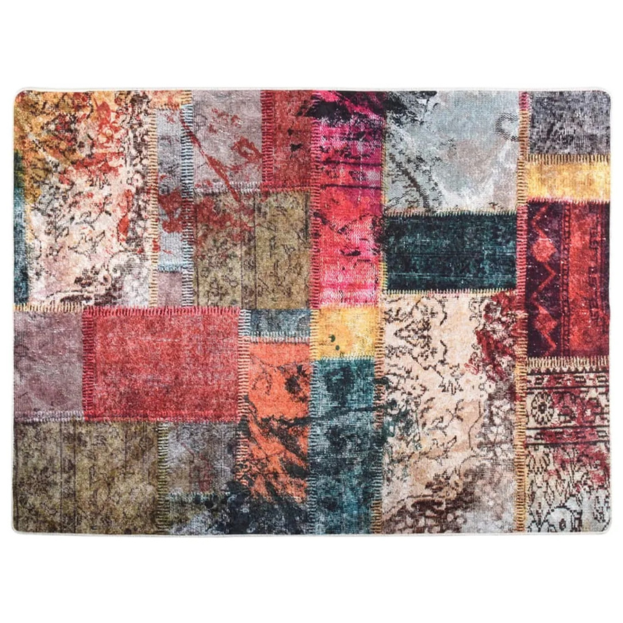 vidaXL Teppich Mehrfarbig, Waschbar und Rutschfest, B: 400 cm, T: 300 cm - Bild 2