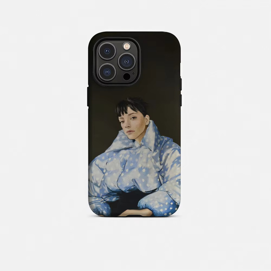 Lily A-Allen West End Girl Handyhülle für iPhone 17 16 15 14 13 12 Pro Max Plus, glänzende HD-Doppelschicht-Flüssigkeitshartschale, Farbe: Weiß - Bild 5