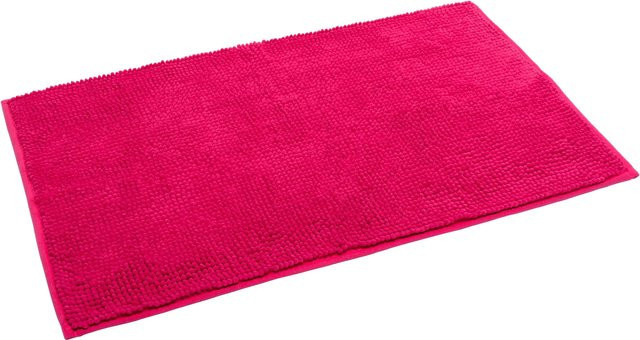 Super-Soft-Badematte viva domo rechteckig in Rot und Pink, B/T: 80 x 50 cm - Bild 1