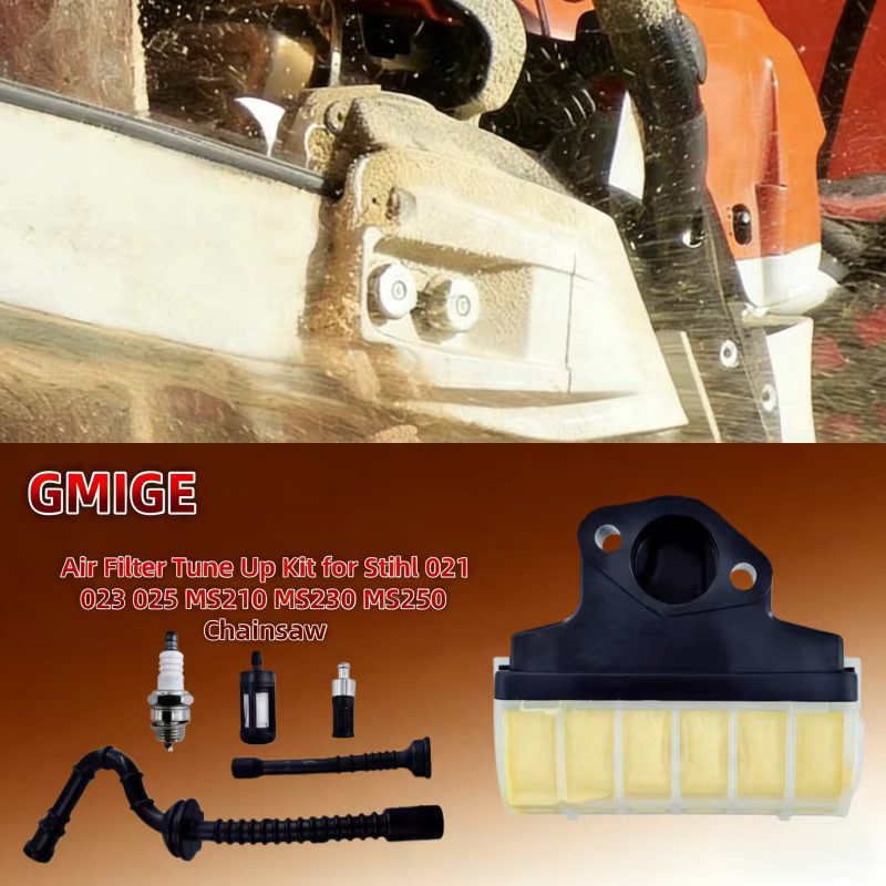 Luftfilter-Tuning-Set für Stihl Kettensägen MS210 MS230 MS250 sowie 021 023 025 inklusive Heizölfilter und Zündkerze in Multicolor - Bild 4