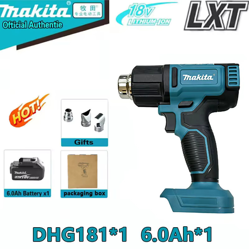 Makita DHG181 Kabelloser Heißluftföhn 18V LXT Lithium in Petrol - Bild 6