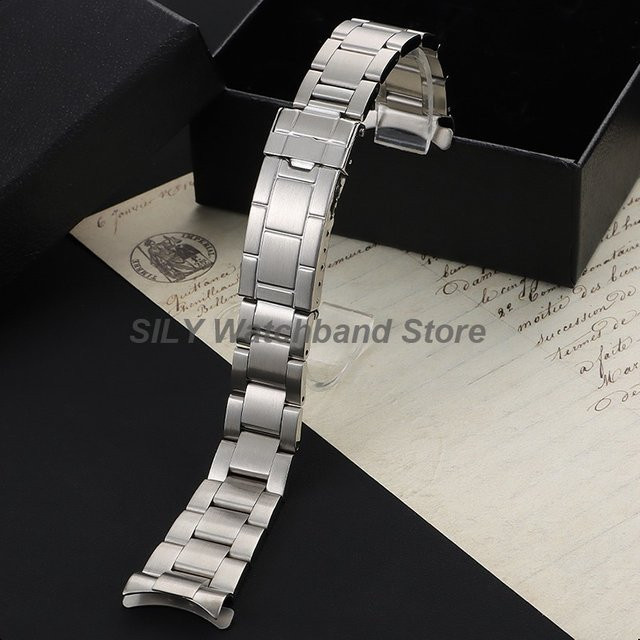 asukaband Uhrenarmband Edelstahl, 20 mm, Silber, Herren - Bild 1