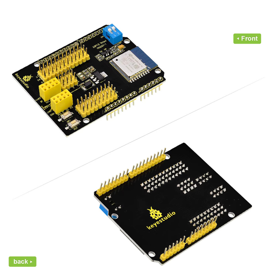KEYESTUDIO ESP13 WIFI Serial Port Shield ESP8266 Entwicklungsboard für Arduino UNO & Mega 2560 in Schwarz - Bild 3