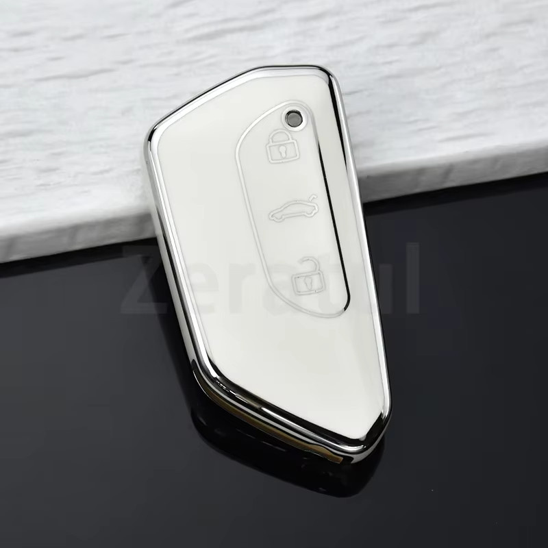 Zeratul TPU Schlüsselhülle für VW Volkswagen ID.3 ID.4 Golf 8 MK8 Cupra Skoda Octavia A8 SEAT Leon MK4 Formentor Tarraco - Bild 3
