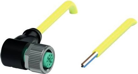 Pepperl+Fuchs Sensor-Aktor-Steckverbinder 456405 konfektioniert, 4 Polzahl, gelb, Länge: 5 m - Bild 1
