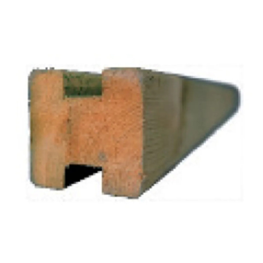 T & J Zaunmodul-System Trelleborg Mittelpfosten, Farbe: grün, B/T/H: 9 x 9 x 210 cm - Bild 2