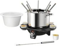 Unold Fondue-Set Elégance in Silber und Schwarz - Bild 1