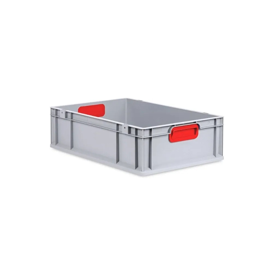 PROREGAL Eurobox Nextgen Color Transportbox mit Griffen und glattem Boden, Rot, H x B x T: 17 x 40 x 60 cm, 34 Liter - Bild 2