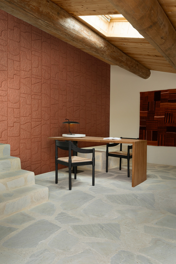 Arte Wallpaper Arcane Canyon abstrakte Vlies Tapete in Braun mit Steinoptik und mattem Textil-Look - Bild 1
