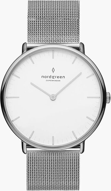Nordgreen Damenuhr Native, Quarz, Edelstahl, 32 mm, Weiß - Bild 1