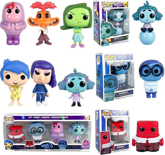 Bandai Disney Inside Out Actionfiguren, Einzelfigur, 10cm, PVC - Bild 1