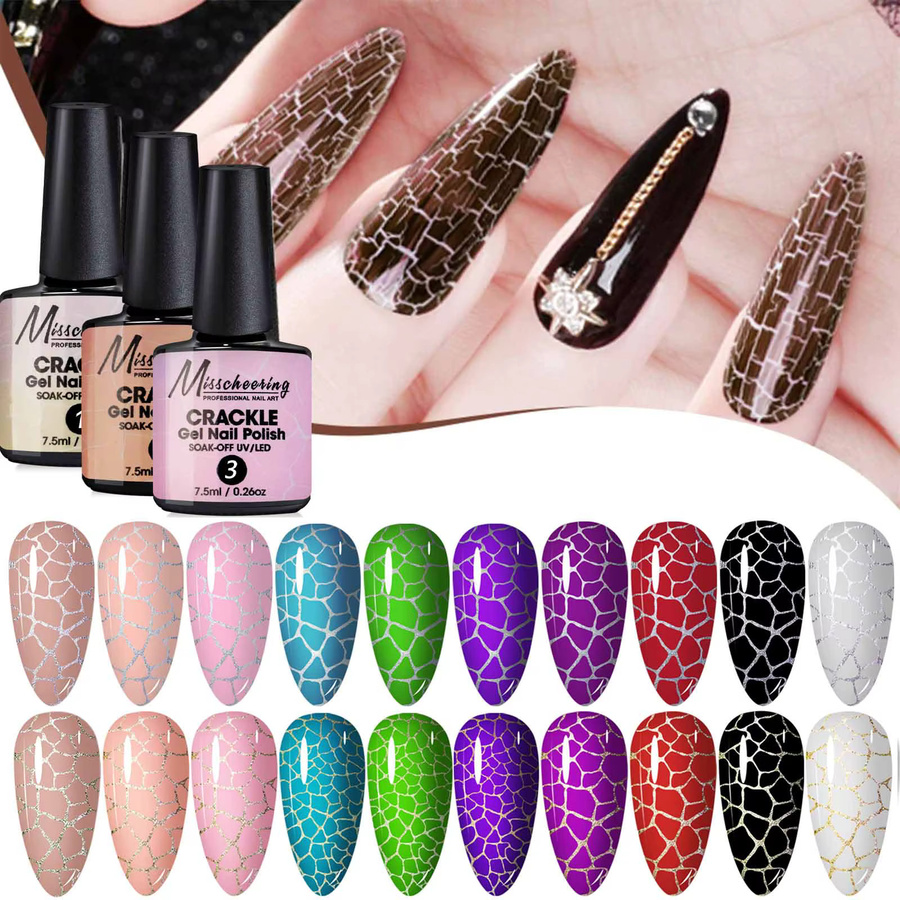 Misscheering Crackle Gel Nagellack, 02, Glänzend - Bild 3