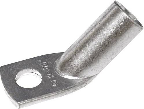 Weidmüller Rohrkabelschuh KWN-M16/-185 45° in Silber, M16, 185mm², Loch-Ø: 17mm, 20 Stück - Bild 1