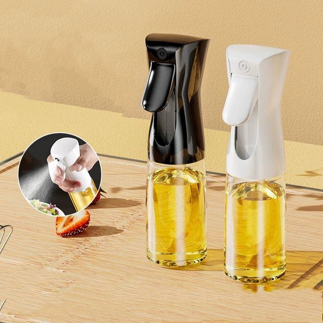 Kitchya Ölsprühflasche aus Kunststoff in Schwarz für Haushalt und Küche zur Fettkontrolle - Bild 1