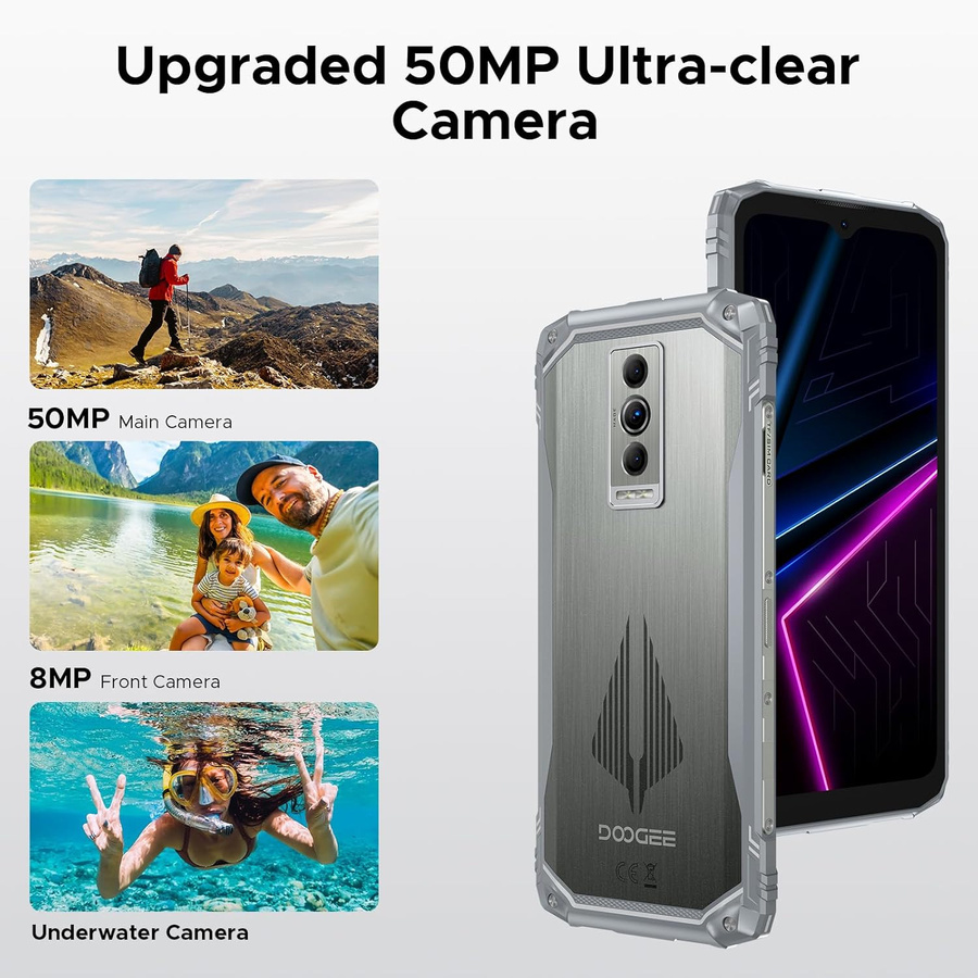 DOOGEE Blade10 PRO Smartphone Schwarz mit 256 GB Speicher, 6,56 Zoll Display und Android 15 - Bild 4