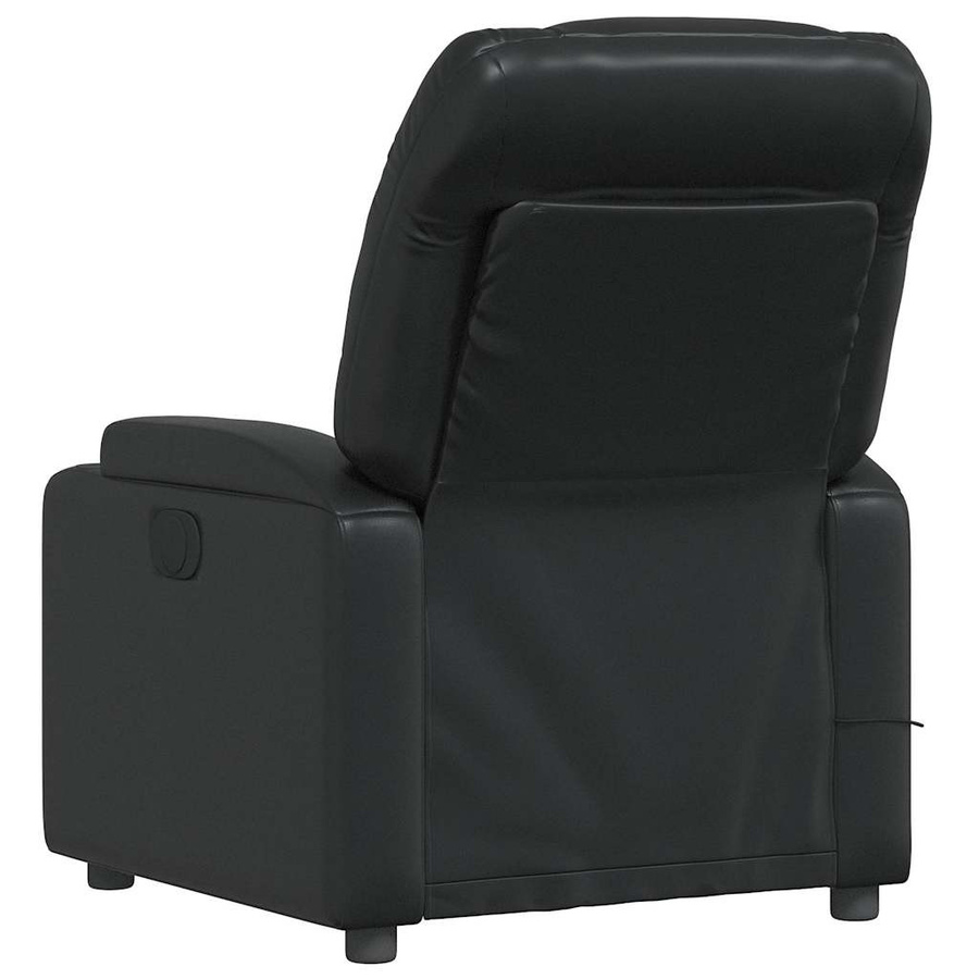vidaXL Massagesessel Schwarz aus Kunstleder mit Armlehnen - Bild 6
