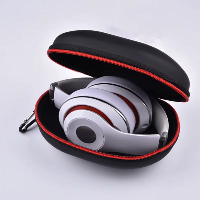 Hartschalenetui für Beats Solo 2 3 und Studio 2.0 3.0 als Schutzhülle und Tragetasche in Schwarz und Rot - Bild 2