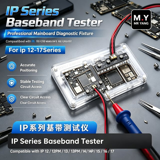 YCS M.Y Baseband IP-Serie Baseband-Tester-Ständer mit Sonde für IP12-17PM zur Schaltkreisfehler-Inspektion und Reparatur, transparent - Bild 1
