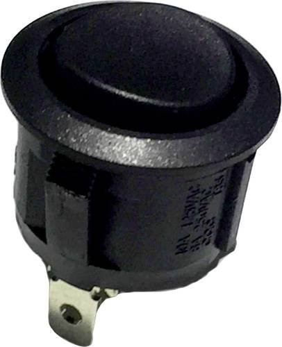 TRU Components Wippschalter R13-112 Schwarz 250 V/AC 6A 1 x (Ein)/Aus/(Ein) tastend/0/tastend - Bild 1
