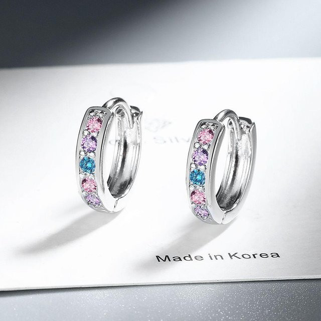 Ohrringe 925 Silber, Zirkonia, Damen - Bild 1