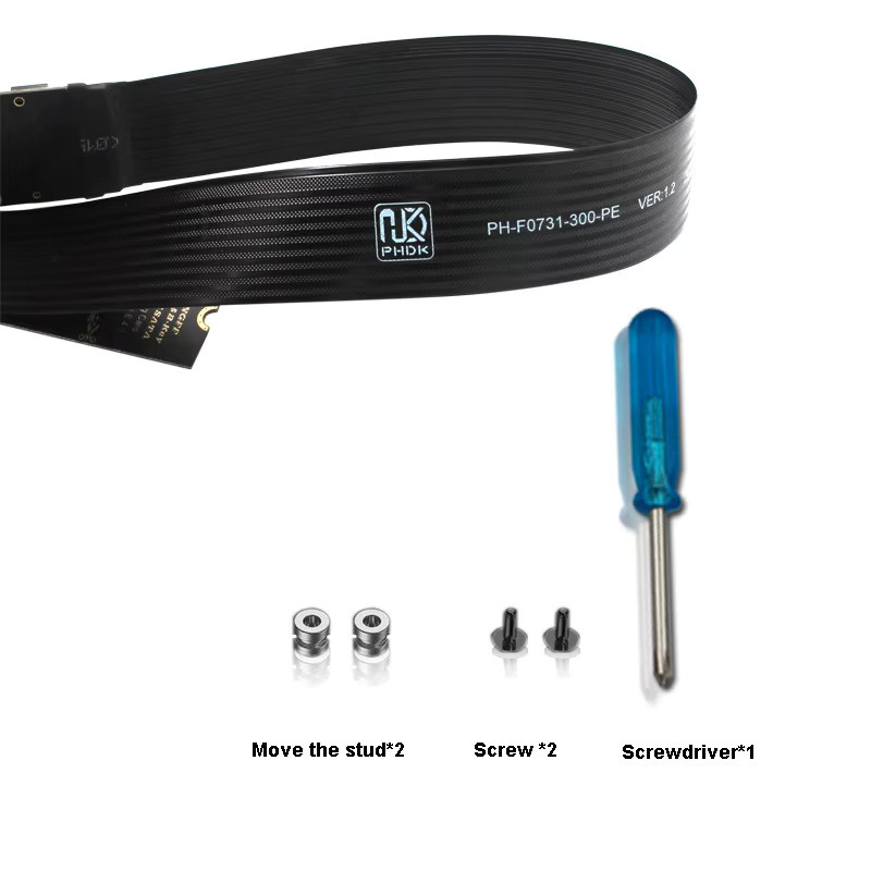 T.F.SKYWINDINTL M.2 NVMe PCIe 4.0 Erweiterungskabel NGFF M-Key für SSD Formfaktoren 2230 2242 2260 2280 in Schwarz - Bild 4
