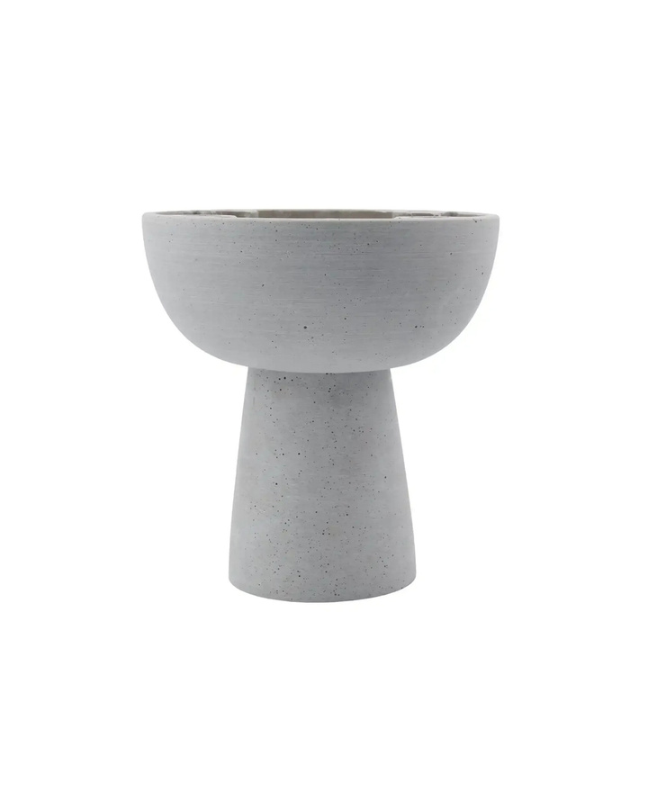 House Doctor Kerzenhalter Marb in Grau mit Betonoptik für Stumpenkerzen, Höhe: 21 cm - Bild 1