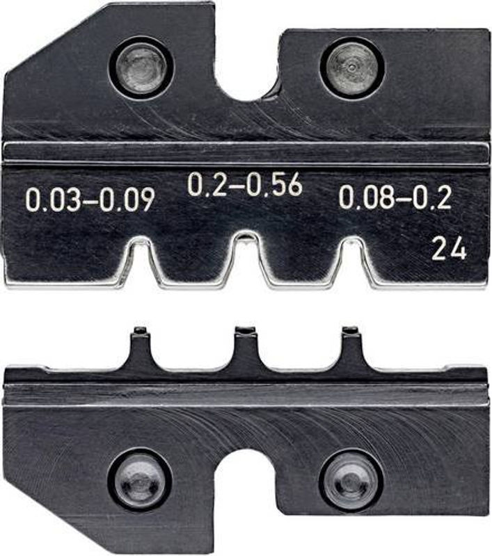 Knipex Crimpeinsatz 97 49 24 für D-Sub-Stecker HD 20 und HDE-Stecker, Farbe: Schwarz, für Querschnitte 0,03 bis 0,56 mm² - Bild 2