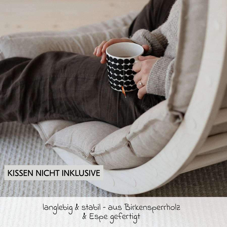 FitWood Schaukelliege LAAKSO Kletterbogen aus Birke in Braun - Bild 2