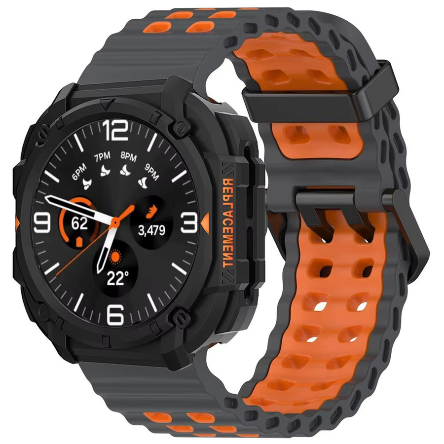 CHIICSMART Uhrenarmband Silikon, Schwarz, Samsung Galaxy Watch Ultra 47mm - Bild 2