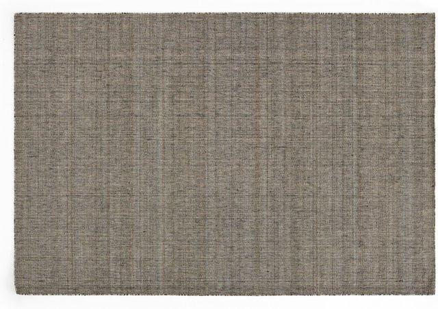 HAY Haze Teppich in Schwarz und Beige, rechteckig, UV-beständig und aus Polyester für Garten und Terrasse - Bild 1