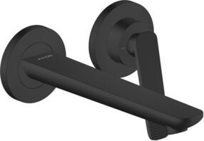 Hansgrohe Axor Citterio C Waschtisch-Einhebelmischer Mattschwarz Wandmontage mit 193 mm Ausladung - Bild 1