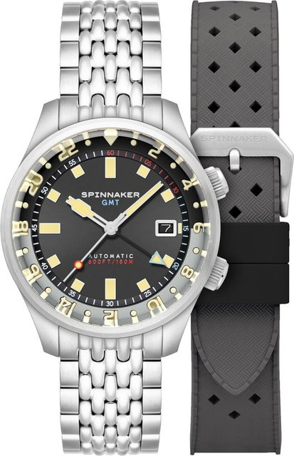 Spinnaker Bradner GMT Herrenuhr, Automatik, Edelstahl, 42 mm, 18 ATM - Bild 1