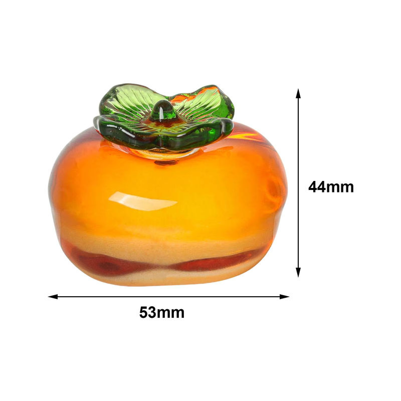 Homyl Glas Obst Figur Frucht Ornament Mehrfarbig als Miniatur Kristall Statue für Desktop Home Office Dekoration - Bild 5