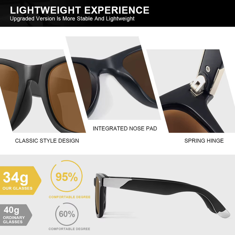 CRIXALIS Sonnenbrille, Square, Vollrand, Schwarz, Unisex - Bild 3