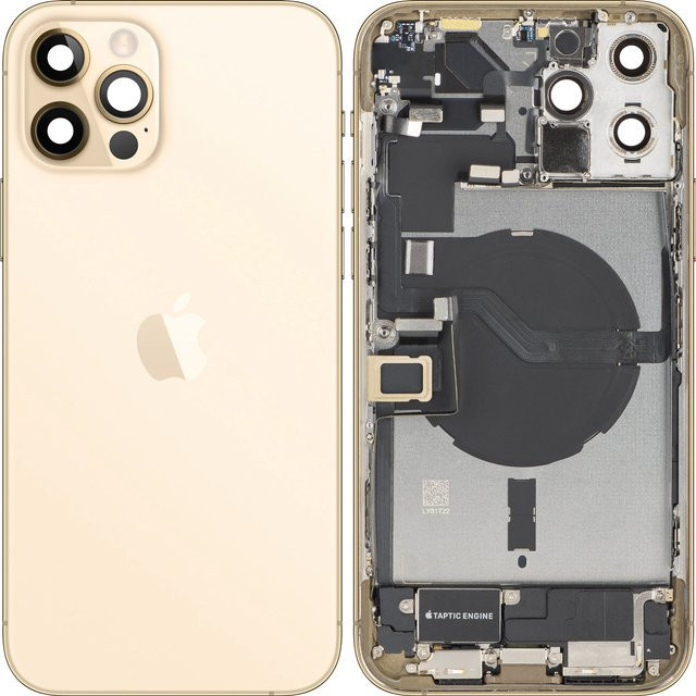 Apple iPhone 12 Pro Max Batteriedeckel mit Mittelgehäuse in Gold - Bild 1